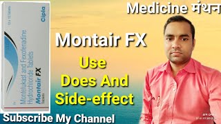 Montair FX Tablet  AllegraM Tablet  Montelukast amp fexofenadine Tablet HistafreeM Tablet  Hindi [upl. by Leahplar71]