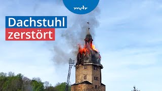 Millionenschaden nach Brand im Neutorturm in Arnstadt  MDR um 4  MDR [upl. by Trici]