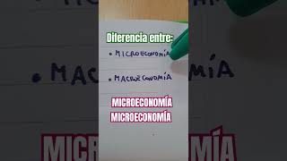 breve diferencia entre microeconomia y macroeconomia [upl. by Haneen]