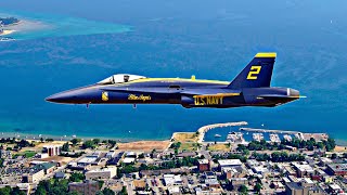 Blue Angels 2nd Air Show  National Cherry Festival in Traverse City MI 2024 [upl. by Josie364]