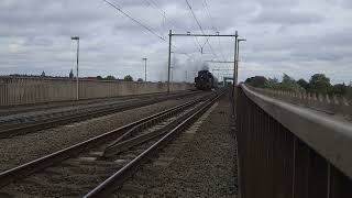 Stoomtrein Steamtrain Steamlocomotive SSN 23 023 Deventer Bridge to VSM Beekbergen 20 Okt 2024 [upl. by Boswall]