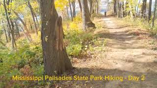 Hiking in Mississippi Palisades State Park  Sentinel Rock and Prairie View trails [upl. by Solrac]