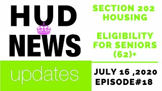 Section 202 Housing  Application amp Income Limits  Senior Housing July 16th 2020 [upl. by Normy]