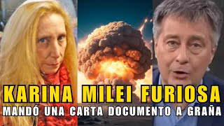 🚨 KARINA MILEI LE MANDÓ UNA CARTA DOCUMENTO A ROLANDO GRAÑA  ASN [upl. by Fineberg174]