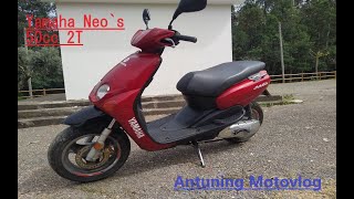 Yamaha Neos 50cc 2T Review Top speed [upl. by Ardine]