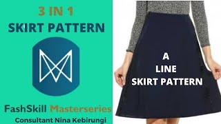 How To Make An A Line Skirt Pattern PART THREE [upl. by Drain]