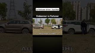 fortuner vs endeavour automobile endevour fortuner viralshorts [upl. by Ajidahk]