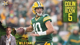 Blazin 5 Matthew Stafford beats Lions Packers cover vs Cowboys in Wild Card Round  THE HERD [upl. by Attennot]