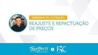 AULA SOBRE REAJUSTE E REPACTUAÇÃO DE PREÇOS [upl. by Berny37]