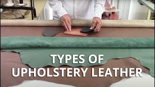 Types of Upholstery Leather  Car UpholsteryFurniture Leathers [upl. by Annairda]