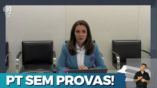 Advogada de Bolsonaro PT NÃO TEM PROVAS para cassar a chapa [upl. by Rexanna]