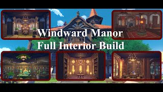 🏠 Windward Manor 🏠  Genshin Impact Mondstadt Serenitea Pot Replica Code and Showcase [upl. by Hank]