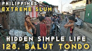 SUPER EXTRA ULTRA EXTREME FATHOMLESS BARANGAY 128 BALUT TONDO UNSEEN REAL HIDDEN LIFE  4K 🇵🇭 [upl. by Zehe]