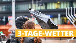 3TageWetter Nach dem Hoch kommt das Tief mit Wind und Regen [upl. by Anaela576]