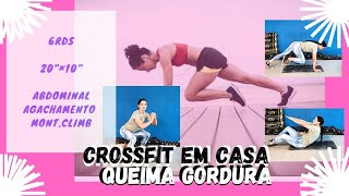 CROSSFIT EM CASA Um wod que vai trabalhar o corpo todo Força potência e aeróbico no mesmo treino [upl. by Romina151]