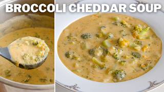 Broccoli Cheddar Soup Recipe  Panera Copycat [upl. by Nyleuqcaj]