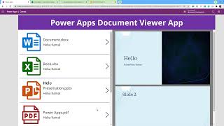 PowerApps document viewer PDF Word PowerPoint Excel or any document type [upl. by Joashus393]