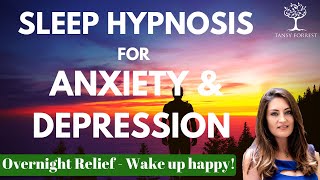 Sleep Hypnosis for Anxiety amp Depression Healing  Total Relaxation Meditation for Overnight Relief [upl. by Kosel]