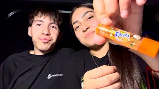 Chapstick Challenge with my girlfriend Our first video😰 [upl. by Karola926]