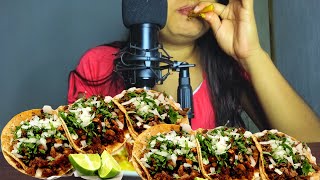 ASMR Comiendo Tacos 🌮 al Pastor 😋 en Español [upl. by Jeconiah]