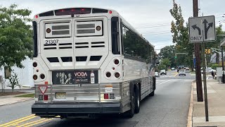 2021 Motor Coach Industries D4500CT 21307 on 168T via NJ Turnpike amp Queens Anne Rd Audio Recording [upl. by Yenwat]