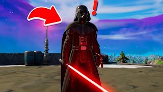 How To Easily kill Darth Vader Boss in Fortnite  Darth vader location Chapter 5 Season 2 [upl. by Carrnan667]