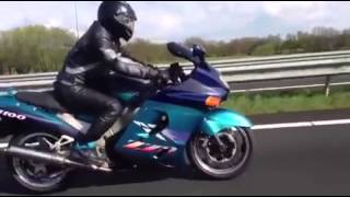 Zzr 1100 acceleration zx11 ninja [upl. by Acissj]