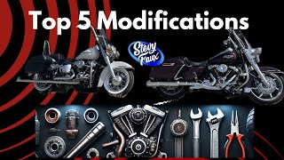 Harley Davidson RoadKing and Deluxe First 5 modifications you Should do [upl. by Shaw]