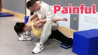 強制柔軟泣く 厳しい柔軟性の訓練  柔軟性ストレッチ  flexibility traininggymnastics training  软开度 拉伸 一字马 [upl. by Andriette]