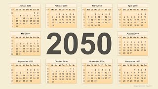 Kalender 2050 [upl. by Lotty]