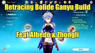 Retracing Bolide Ganyu Build Showcase on Floor 12 amp Domain Feat Albedo amp Zhongli [upl. by Rosati]