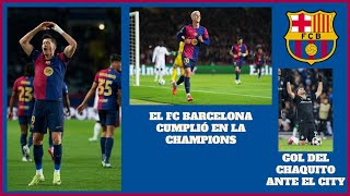 BARCELONA ganó sin problemas 30 al BREST GOL DEL CHAQUITO JIMÉNEZ al MAN CITY  Champions League [upl. by Lobiv290]