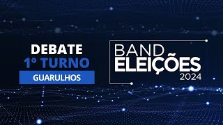 Eleições 2024 Debate na Band dos Candidatos à Prefeitura de Guarulhos 1ºTurno [upl. by Gavette]