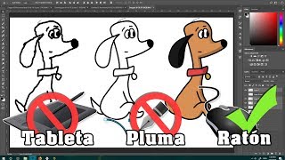 Como dibujar lineas o trazos perfectos con el Mouse en Photoshop [upl. by Danielson57]