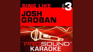 The Prayer Karaoke Instrumental Track In the Style of Josh Groban [upl. by Asseram]