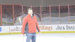 Camp Out 2015  Preston Scores a Goal on Flyers Ice [upl. by Aisatana]