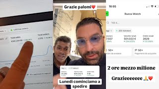 Lorenzo Ruzza al lancio vende più di €600000 di Ruzza Watch in pochissime ore [upl. by Rese]