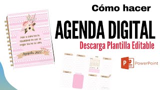 ✅Como hacer AGENDA DIGITAL con POWERPOINT 2024 ➡️ Plantilla Gratis [upl. by Beutner]