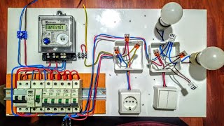 Elektrik Tesisatı Nasıl ÇekilirSigorta kutusu ve sayaç bağlantısı kablo döşeme [upl. by Llehsem]