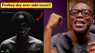 Fireboy DML Adedamola Album Reaction  HE IS MY GOAT [upl. by Norita]