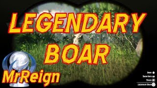 Red Dead Redemption 2  Hunting The Legendary Boar  Boar Tusk Talisman amp Chaps [upl. by Glenda102]