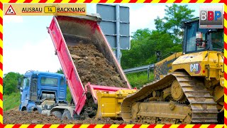 CAT D5 MAN Wirtgen WR240i Bomag BW213 PDH  B14 Backnang 2024 caterpillar dozer [upl. by Aihsenat5]