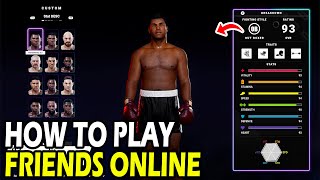 How to Play Friends Online in Undisputed [upl. by Reyaht878]