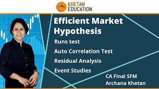 Efficient Market Hypothesis  CA Final SFM [upl. by Lirret259]