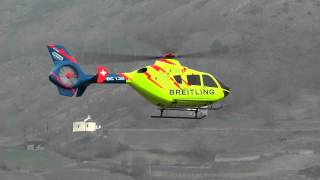 EC135 with electric powertrain and turbine sound module  Breitling Design [upl. by Lacram]