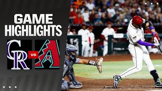 Rockies vs Dbacks Game Highlights 32824  MLB Highlights [upl. by Gnivri702]