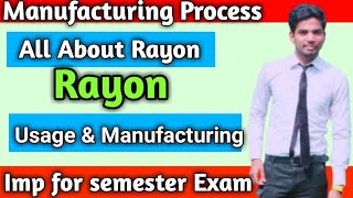 Rayon Manufacturing  All about rayonChemical Industry series video By Shivam Prajapati [upl. by Irrac]