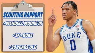 Wendell Moore Jr Scouting Report  SF  655quot 217 Duke 20 years old [upl. by Anyal]