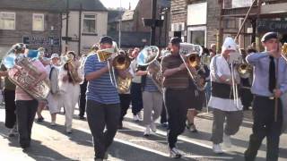 Chav Brass March To Lees Brass Band Contest  Whit Friday 2010 [upl. by Anivram]