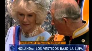 La moda en la ceremonia real de Holanda  Telefe Noticias [upl. by Aiotal]